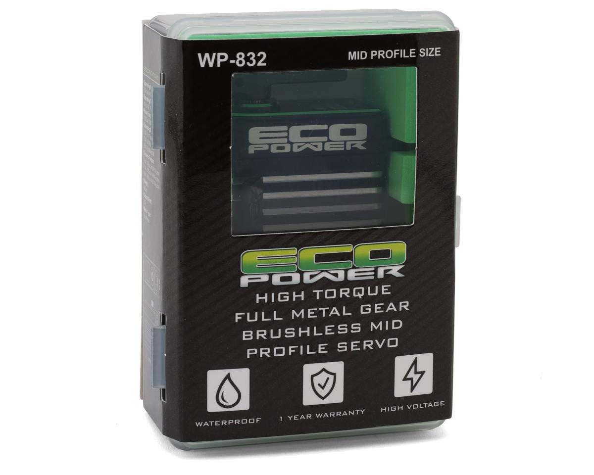 ECP-832 - EcoPower 832 Mid Profile High Torque Brushless Rock Crawling/Bashing Servo (HV) (Waterproof) (Metal Case)