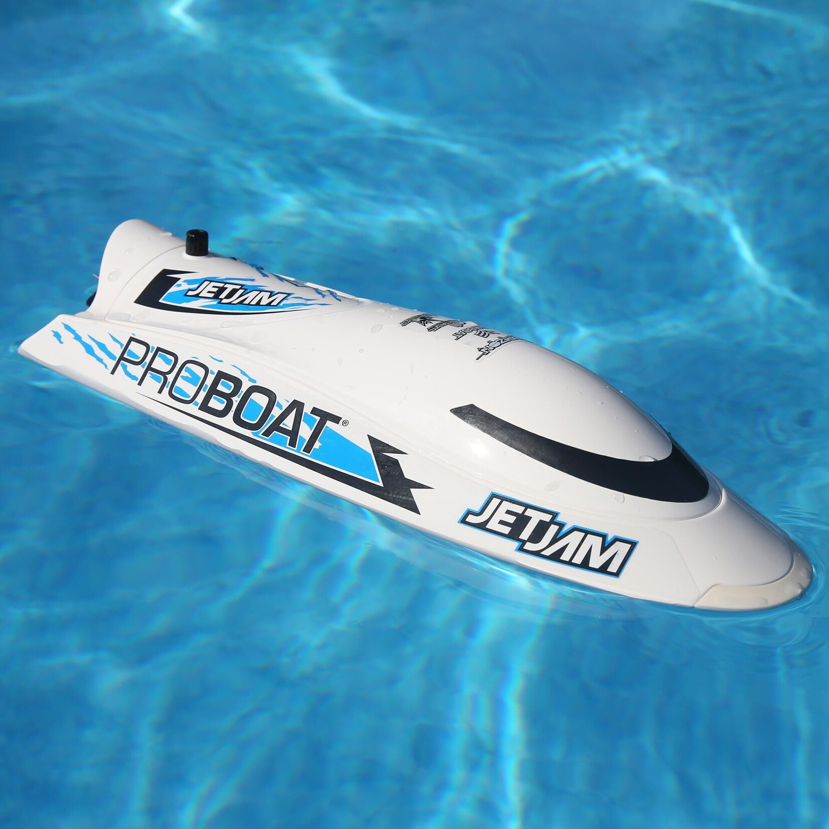 Pro Boat PRB08031V2T2 Jet Jam 12" Pool Racer Brushed White RTR