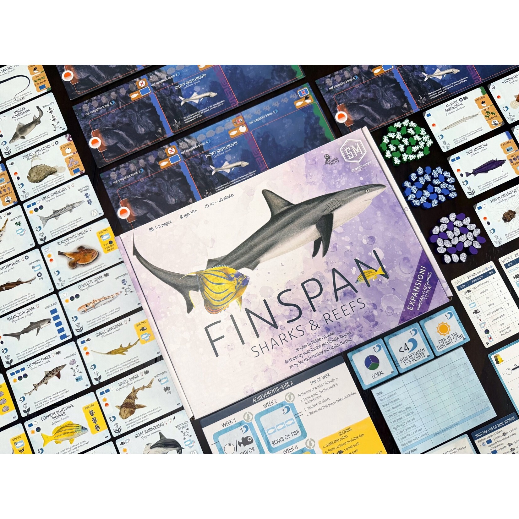 Stonemaier Games Finspan Sharks & Reefs Expansion