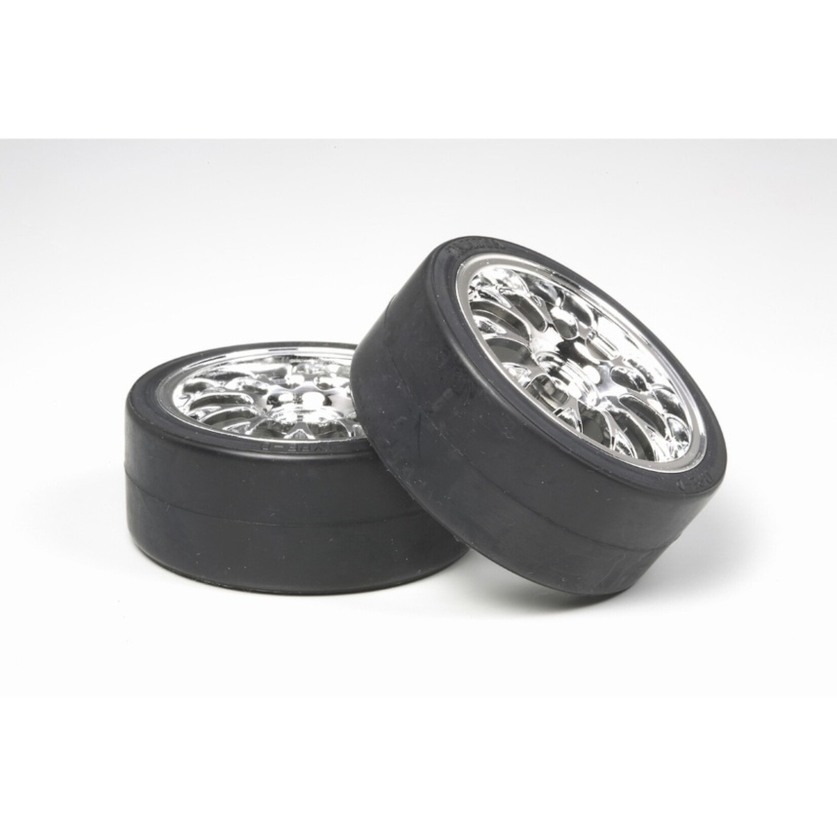 Tamiya 53959 - Metal Plated Wheels with Drift Tires
