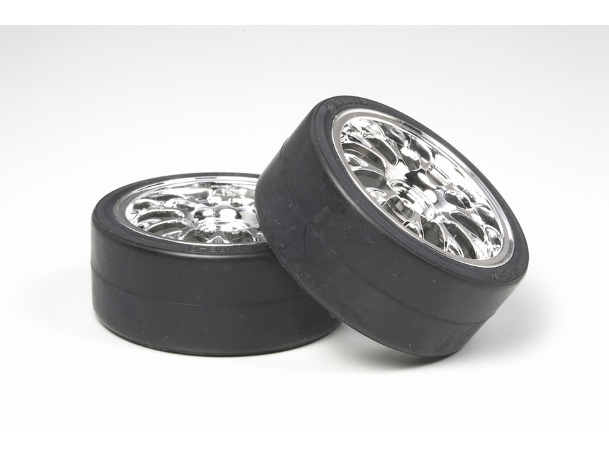 53959 - Metal Plated Wheels with Drift Tires