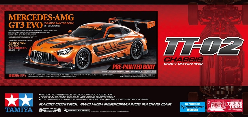 47519 - 1/10 Mercedes-AMG GT3 EVO 4WD Limited Edition TT02