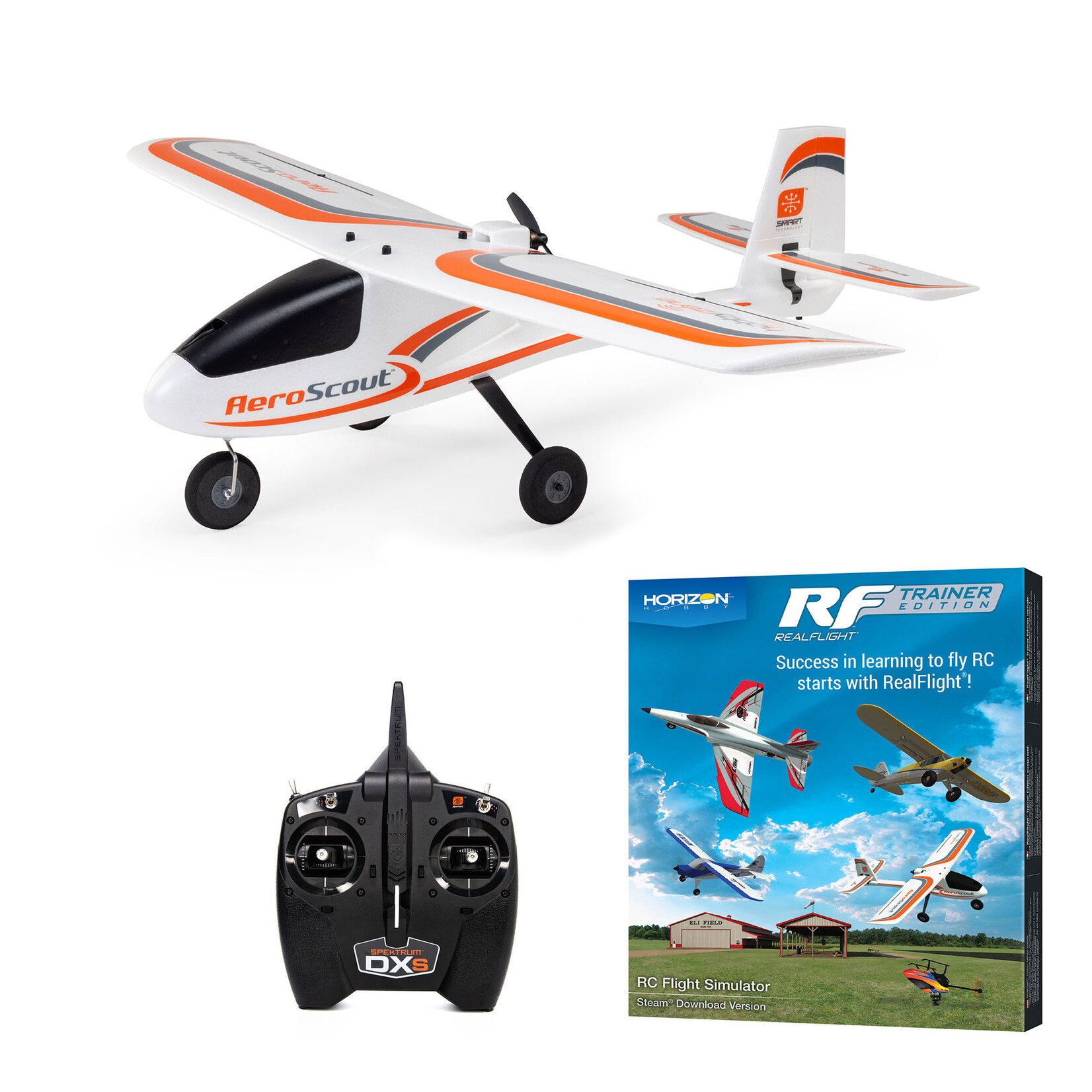 E-flite HBZ380002 AeroScout S 2  1.1m RTF with RealFlight AS3X