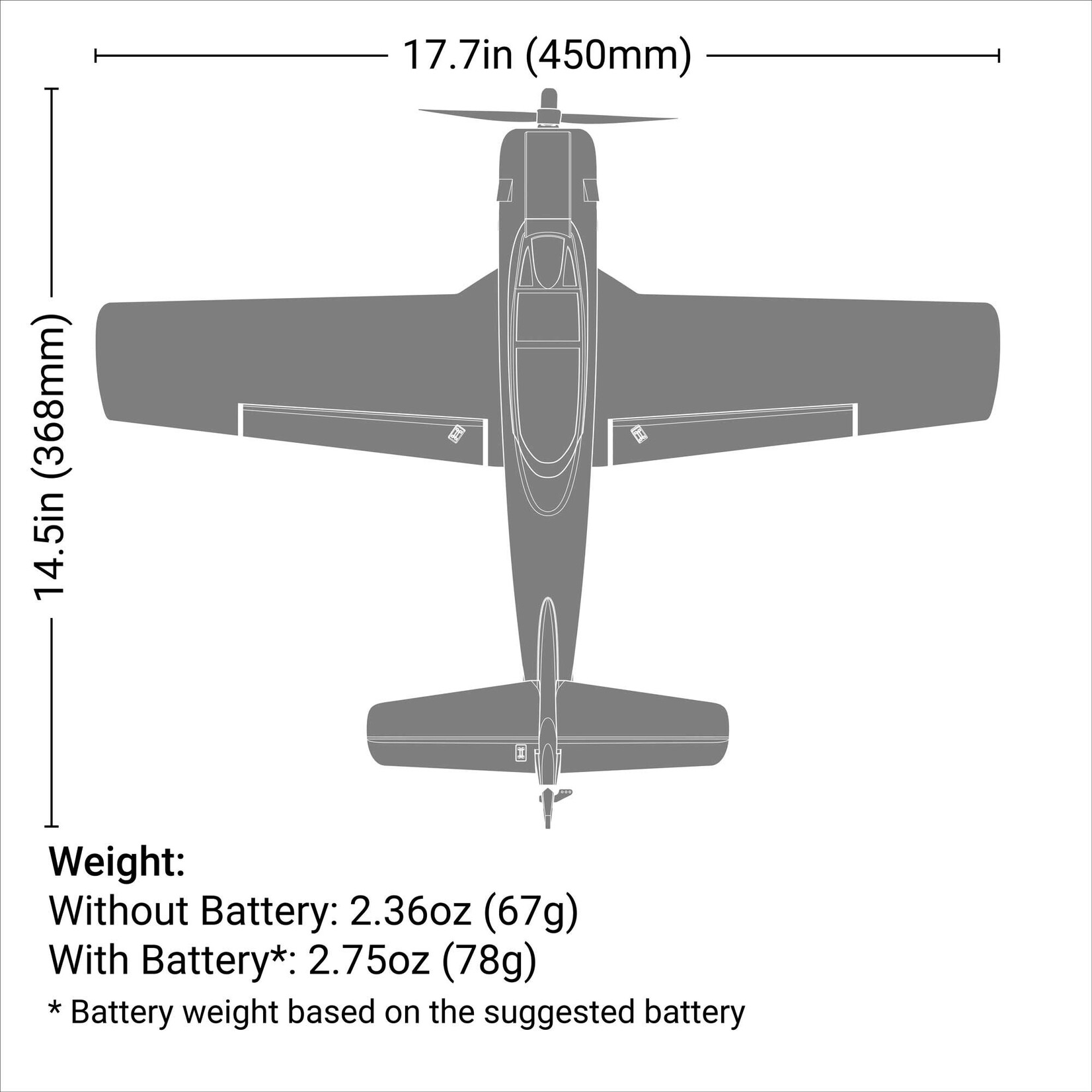 E-flite HBZ-1228 T-28 Trojan 450mm RTF with SAFE