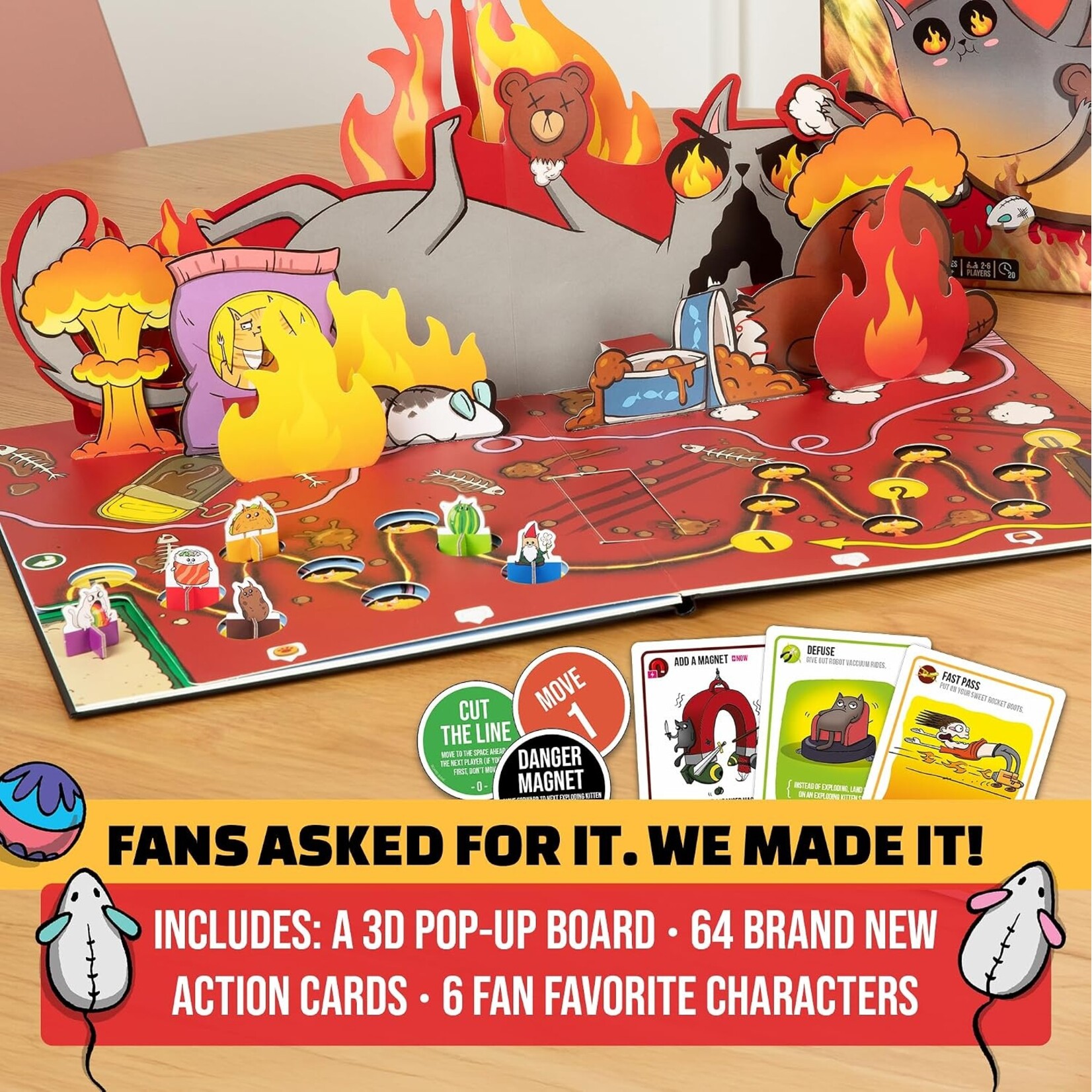 Asmodee Exploding Kittens: Board Game