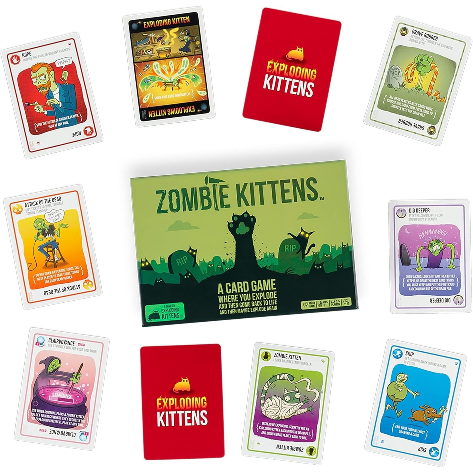 Asmodee Exploding Kittens: Zombie Kittens