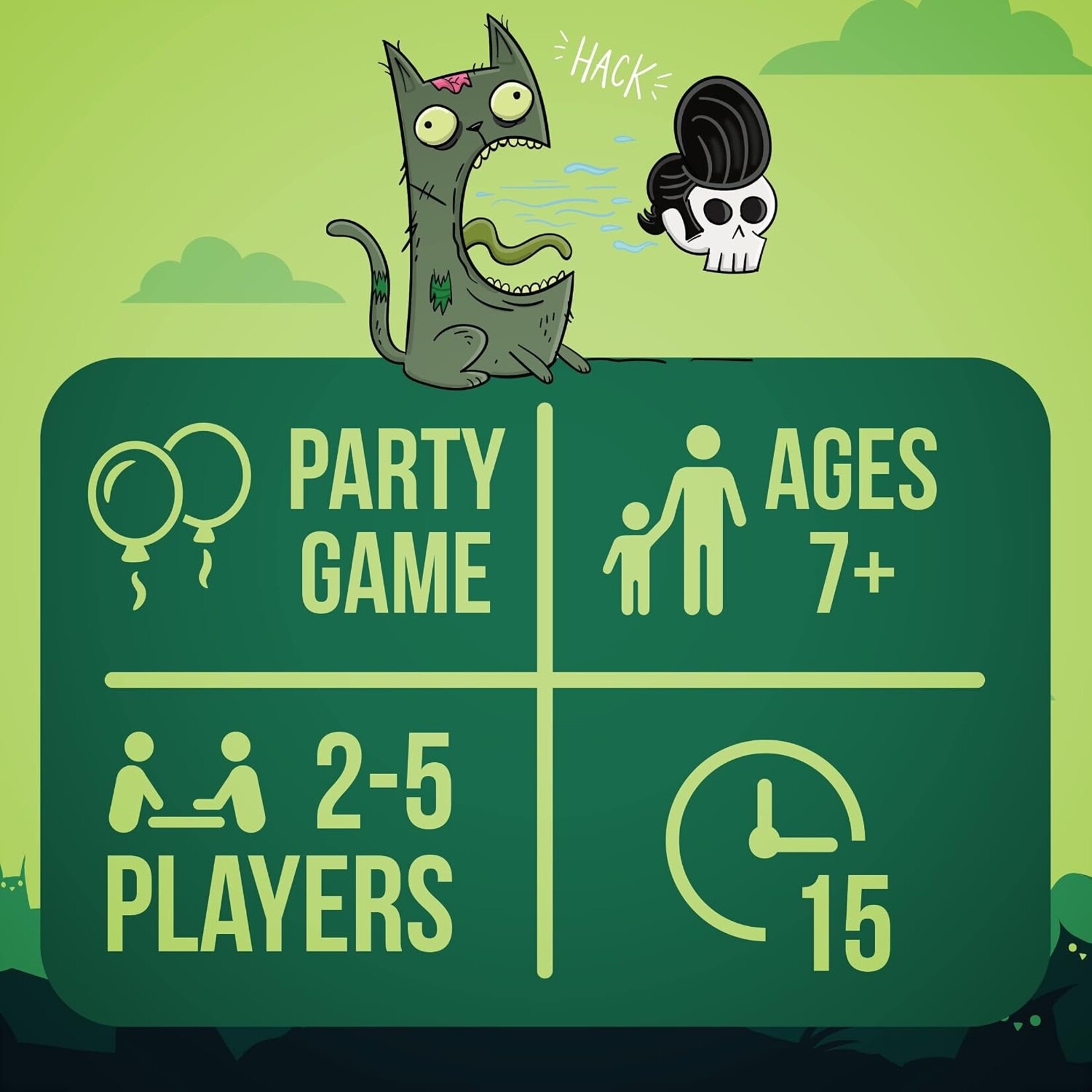 Asmodee Exploding Kittens: Zombie Kittens
