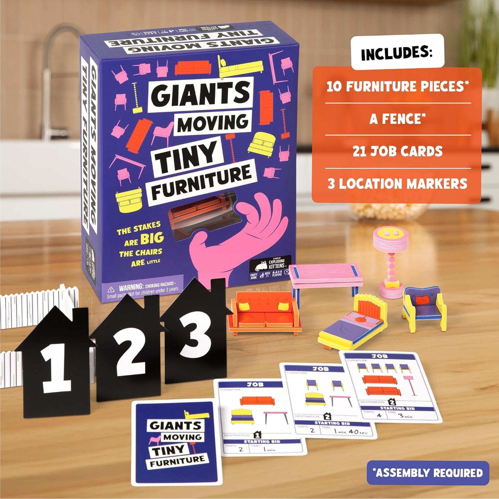 Asmodee Giants Moving Tiny Furniture