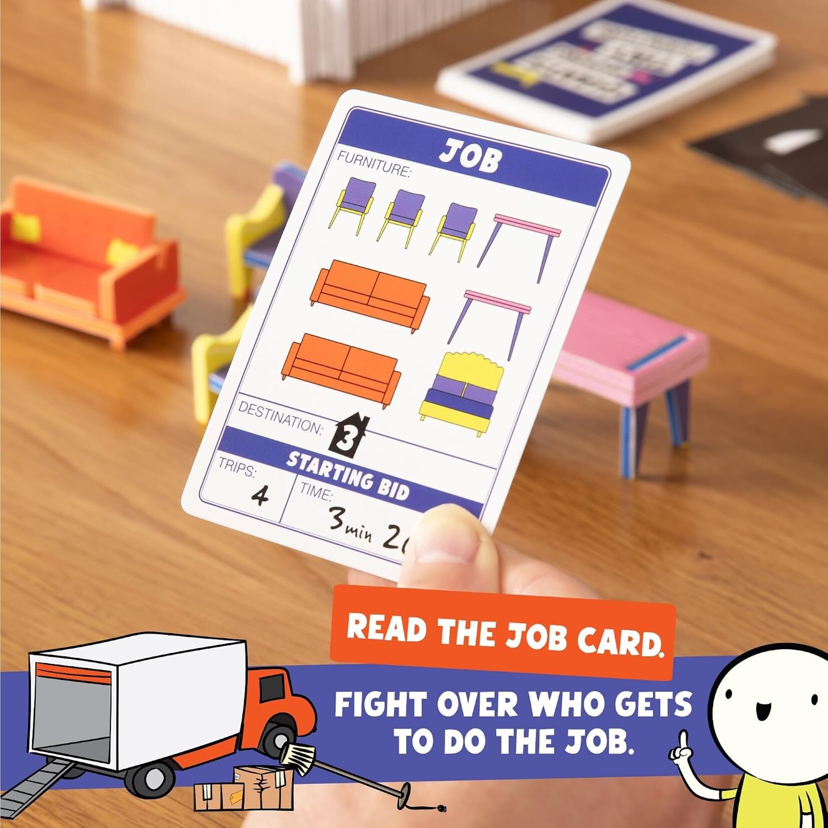 Asmodee Giants Moving Tiny Furniture