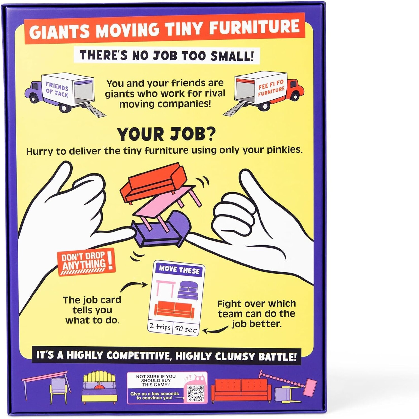 Asmodee Giants Moving Tiny Furniture