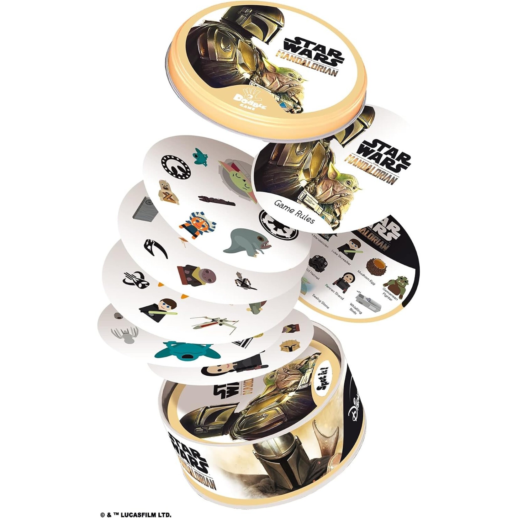 Asmodee Spot It! Star Wars Mandalorian