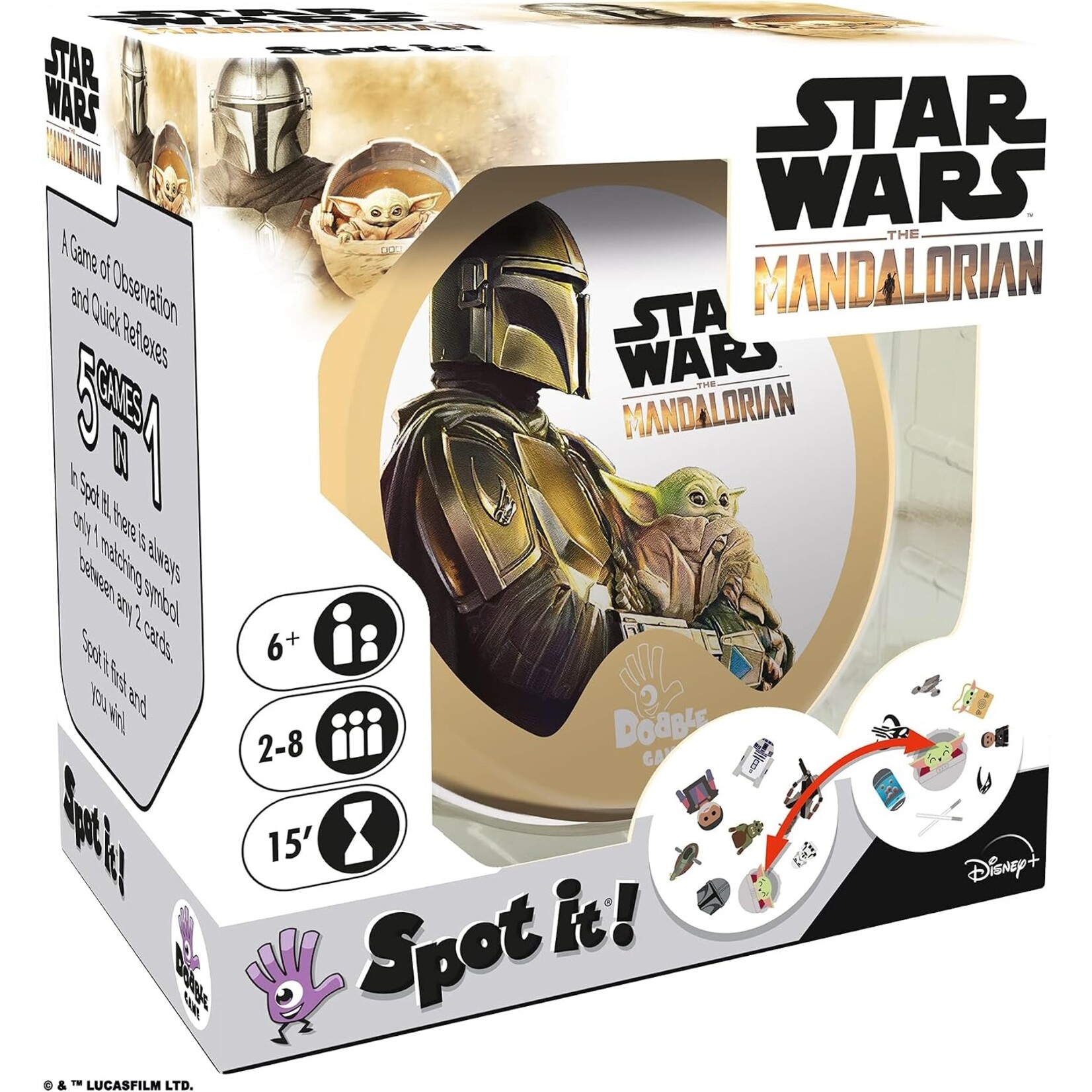 Asmodee Spot It! Star Wars Mandalorian