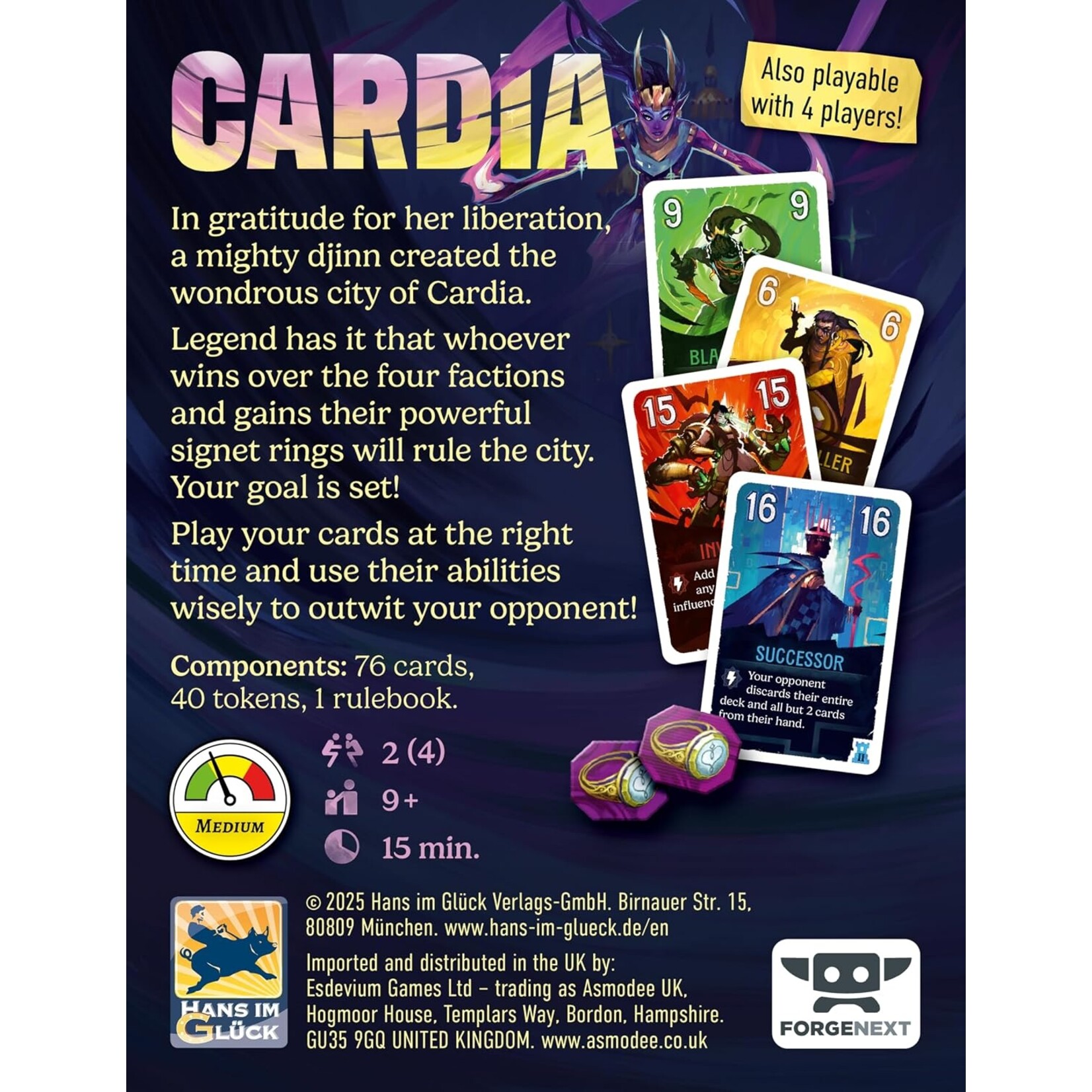 Asmodee Duel For Cardia