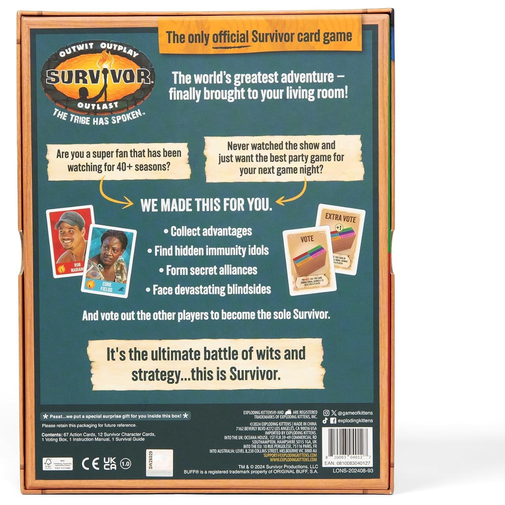 Asmodee Survivor: The Tribe Has Spoken