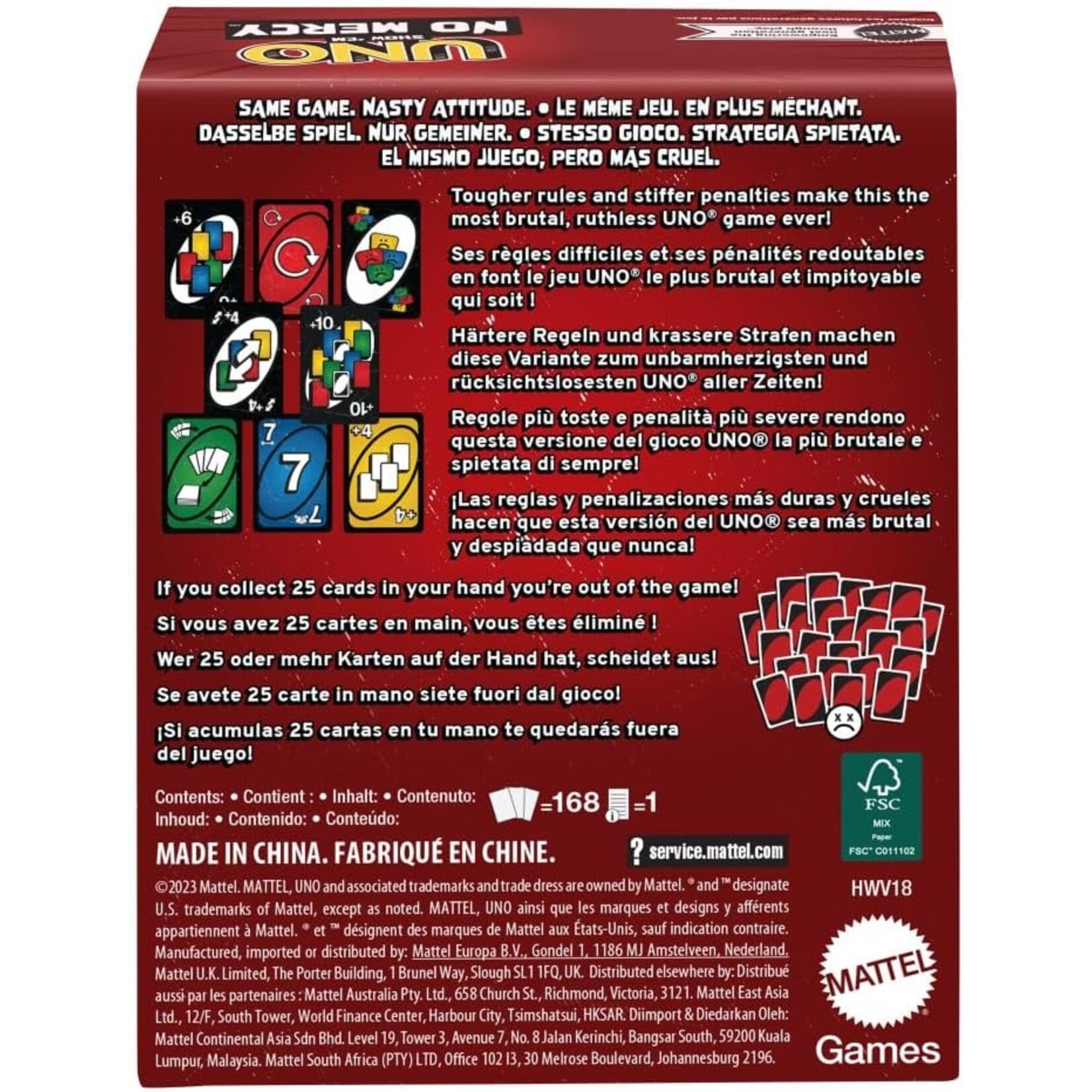 Mattel UNO Show 'Em No Mercy