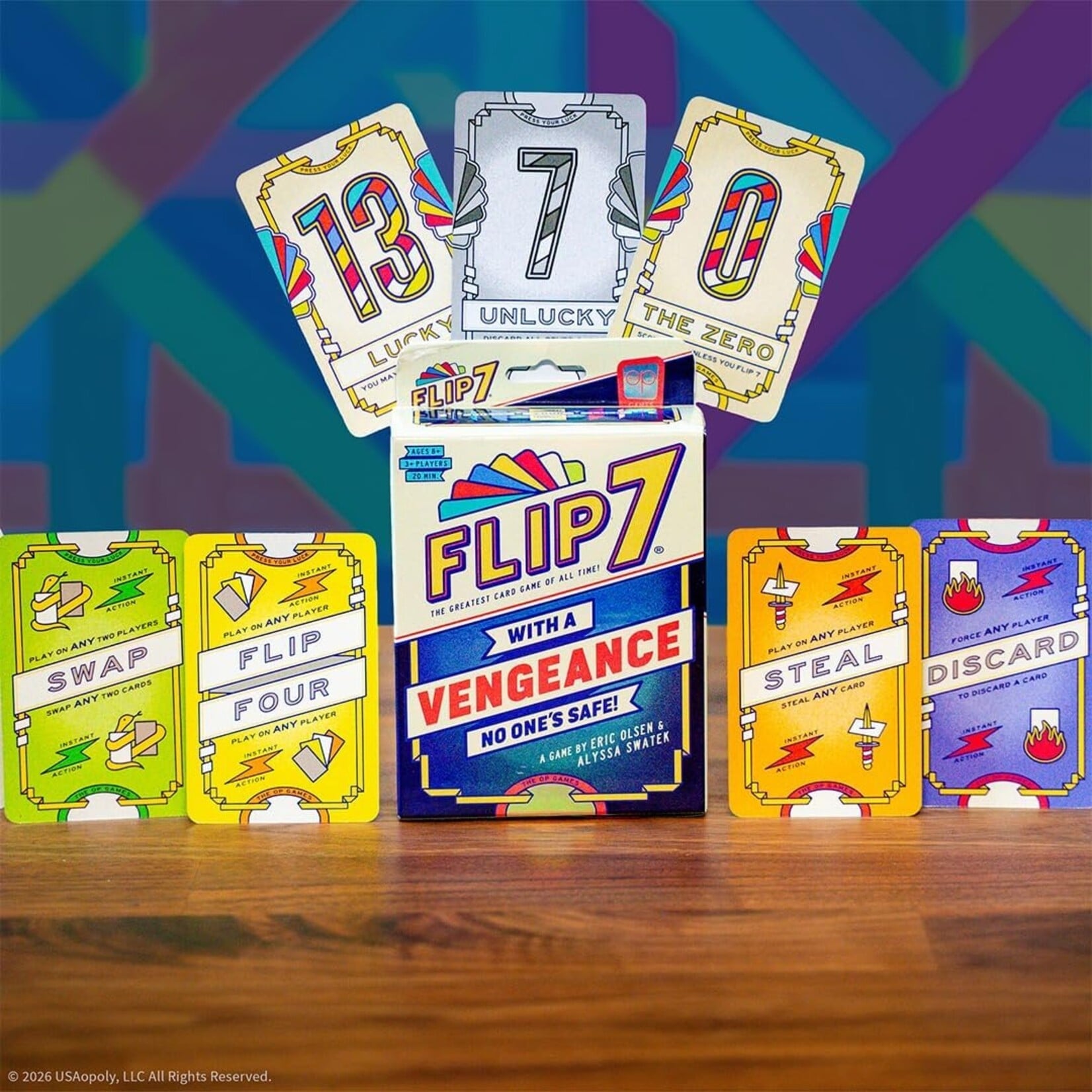 USAopoly Flip 7: With A Vengeance