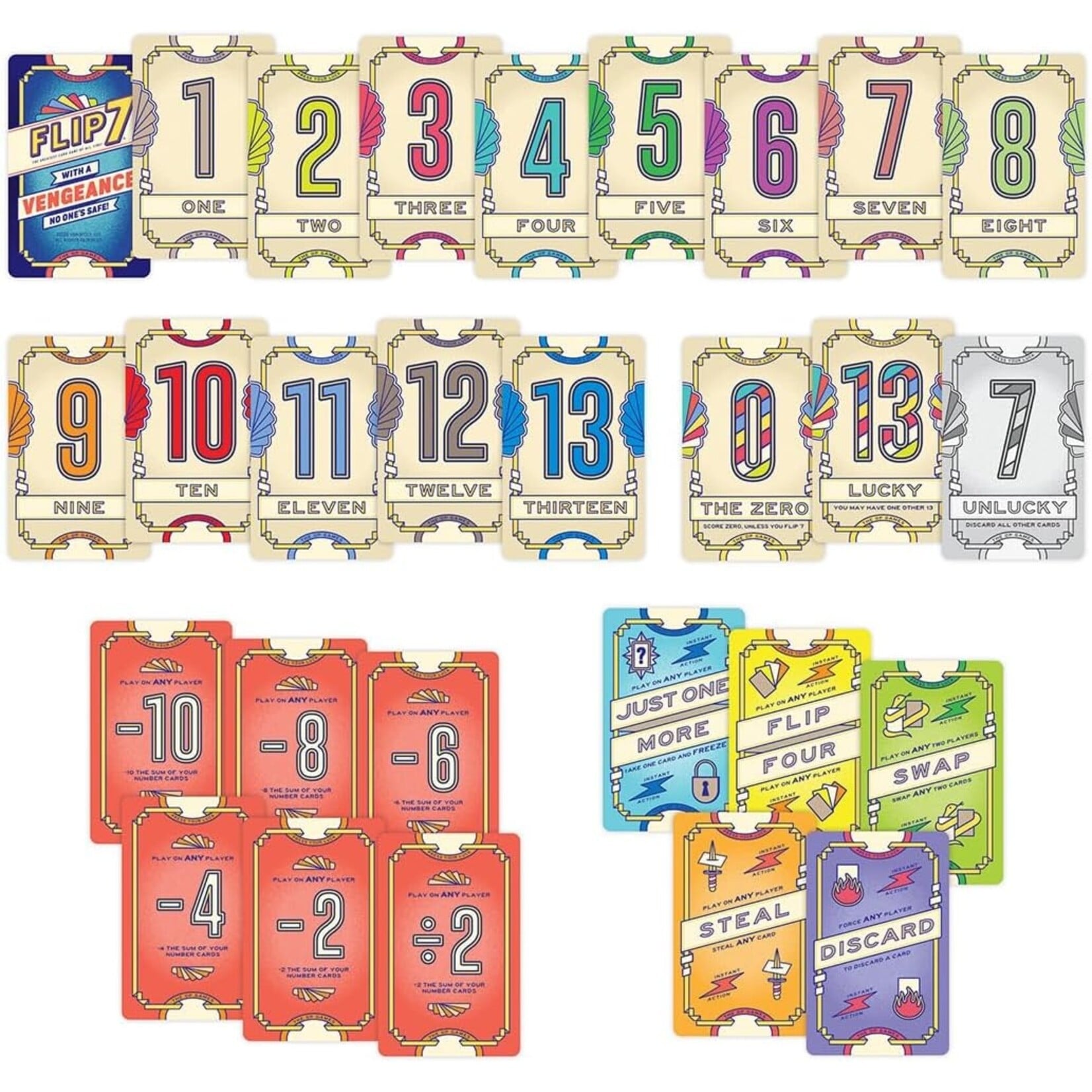 USAopoly Flip 7: With A Vengeance