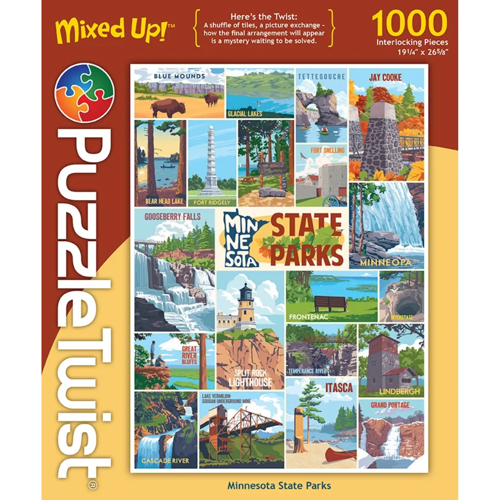 Puzzle Twist Minnesota State Parks - 1000 Piece Puzzle