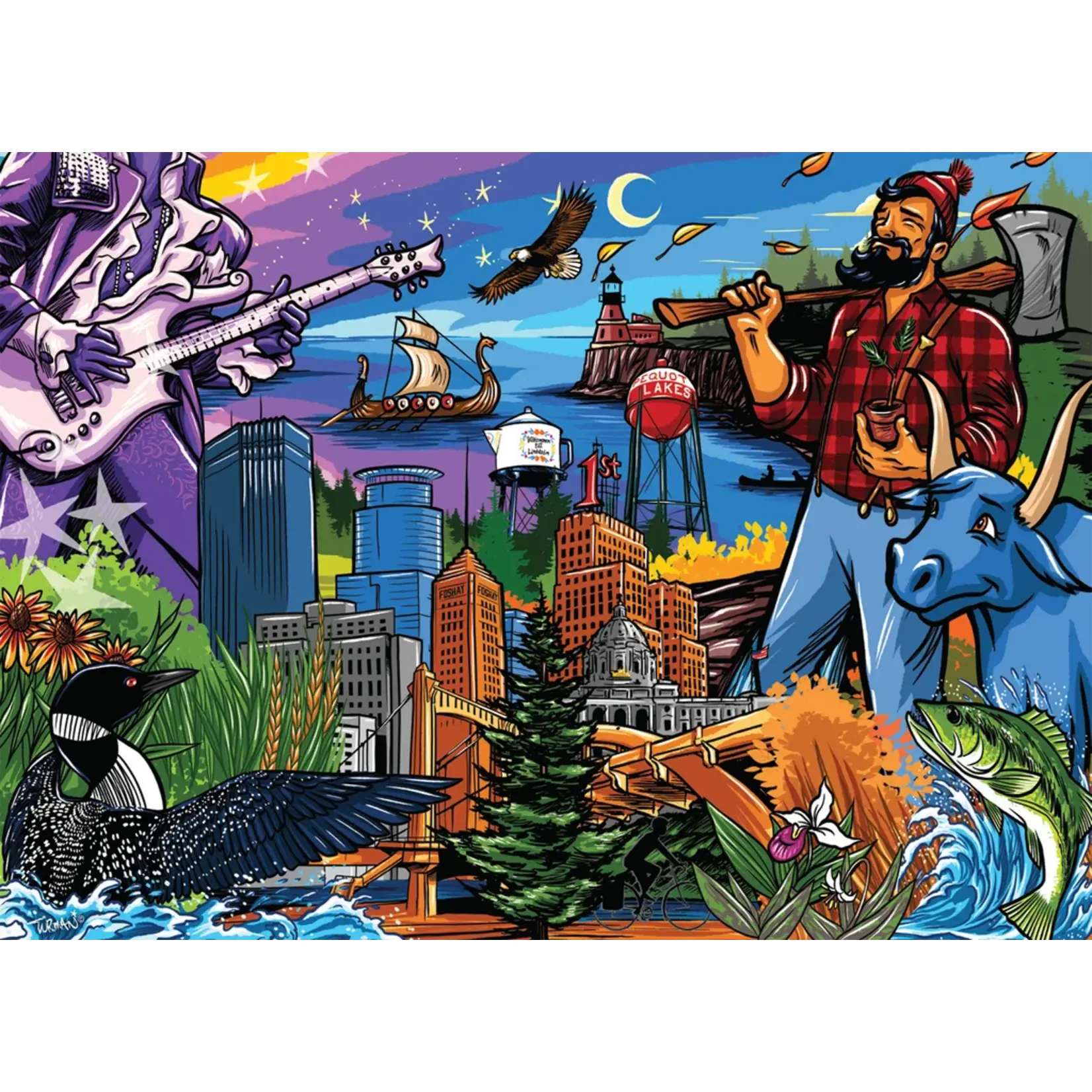 Puzzle Twist Oh for Minnesota - 1000 Piece Puzzle