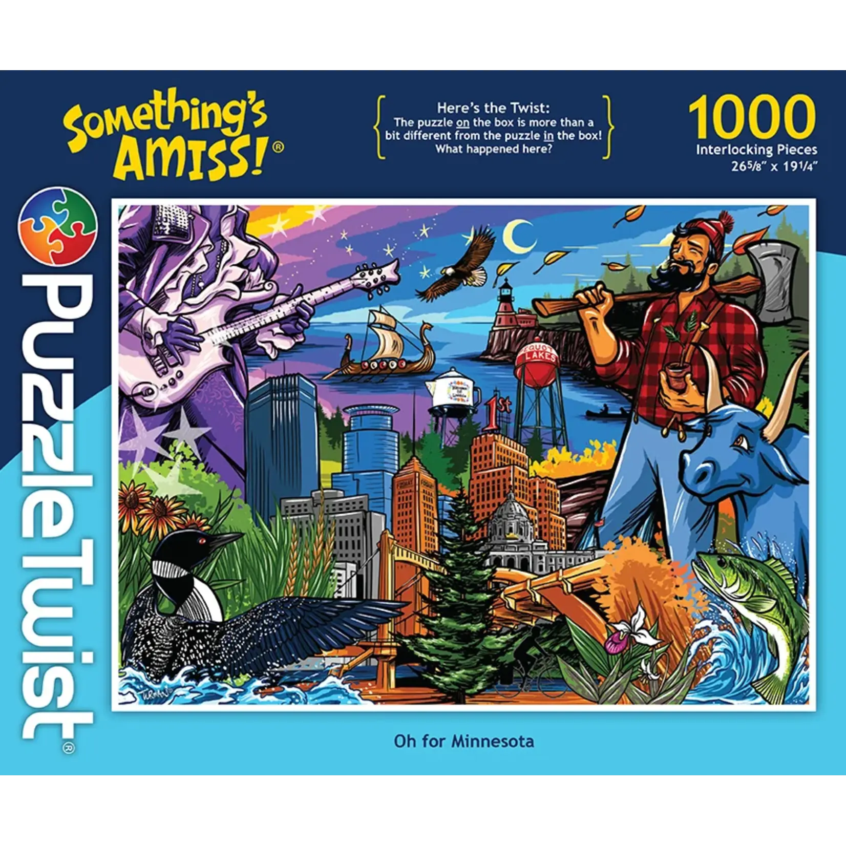Puzzle Twist Oh for Minnesota - 1000 Piece Puzzle