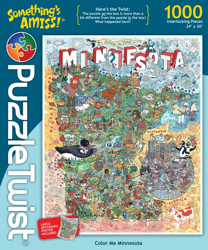 Color Me Minnesota - 1000 Piece Puzzle