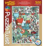 Puzzle Twist Fabric of Minnesota - 500 Piece Puzzle