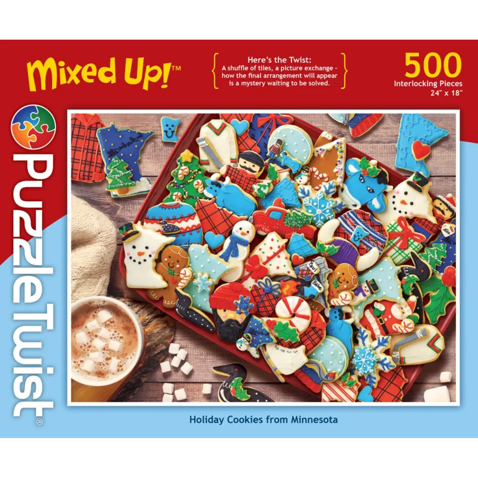 Puzzle Twist Holiday Cookies from Minnesota - 500 Piece Puzzle