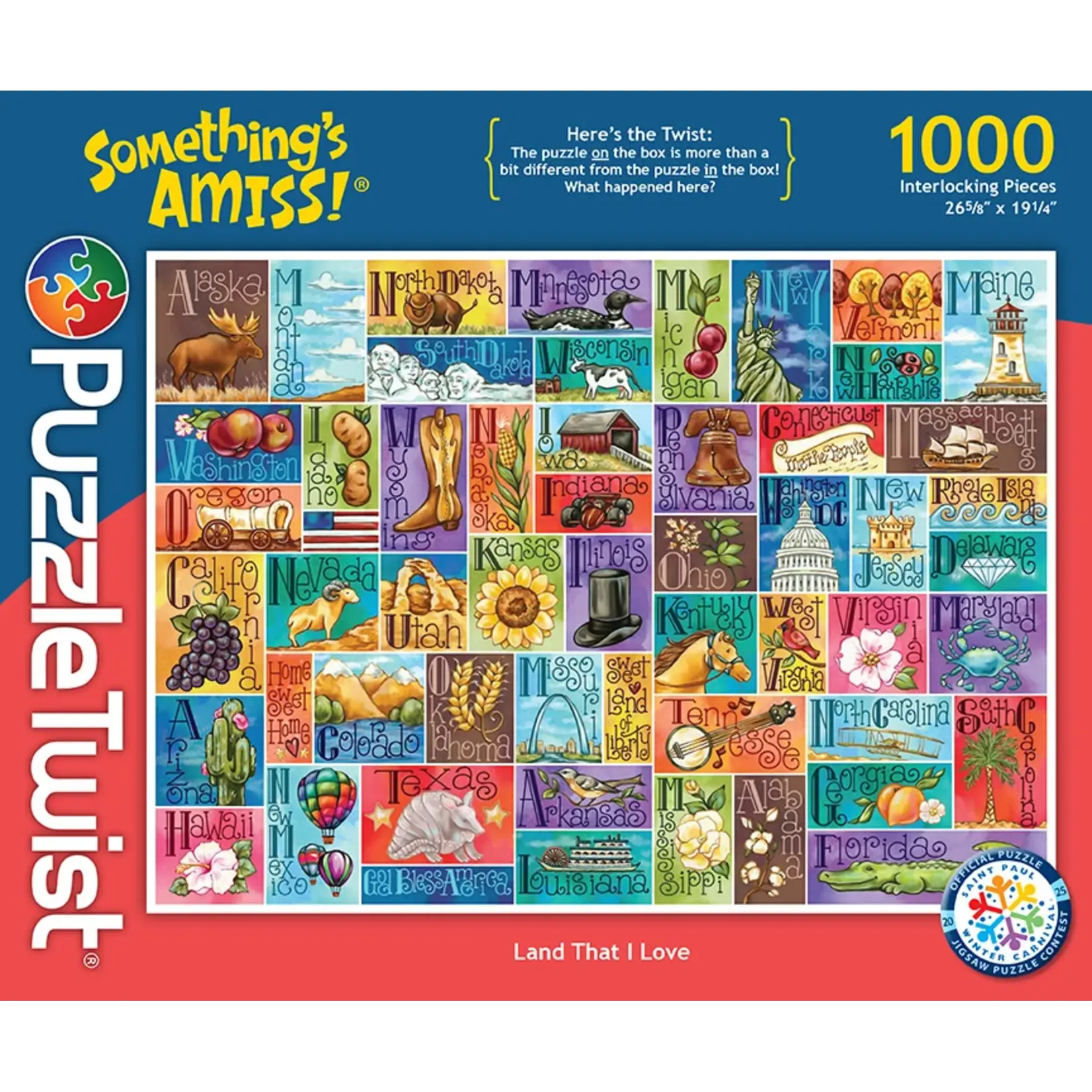 Puzzle Twist Land That I Love - 1000 Piece Puzzle