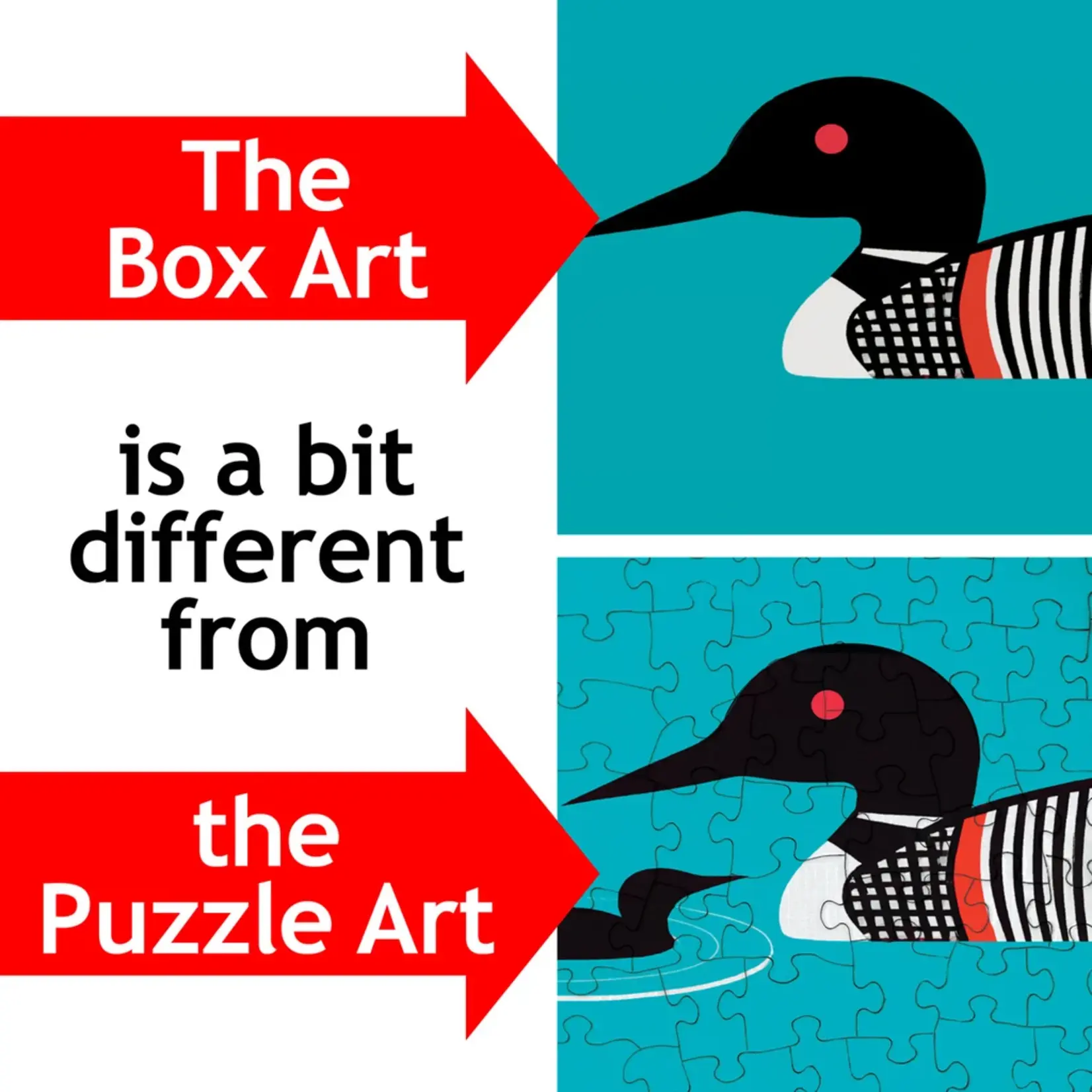 Puzzle Twist Crazy For Loons - 500 Piece Puzzle