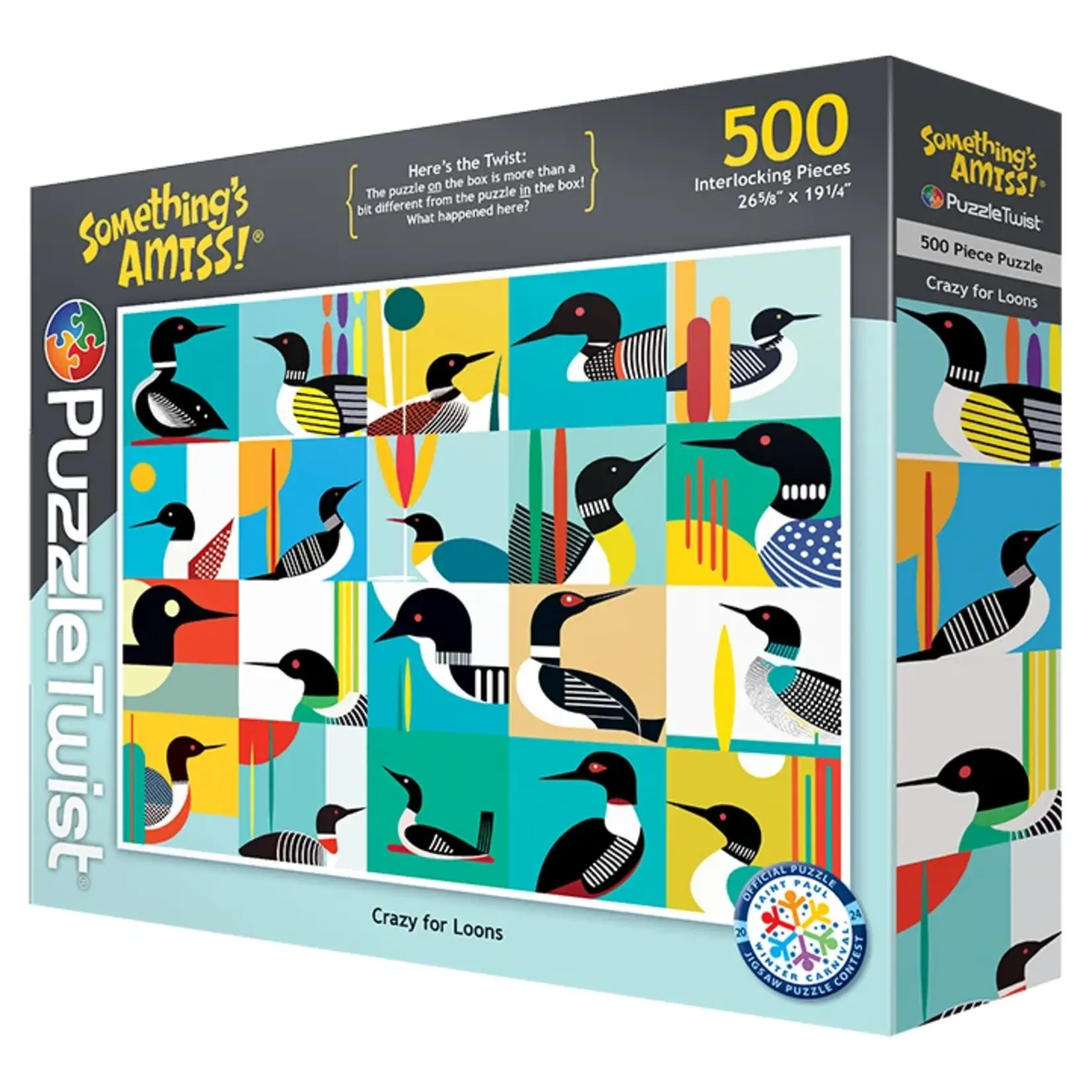 Puzzle Twist Crazy For Loons - 500 Piece Puzzle