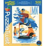 Puzzle Twist Heart of Minnesota - 500 Piece Puzzle