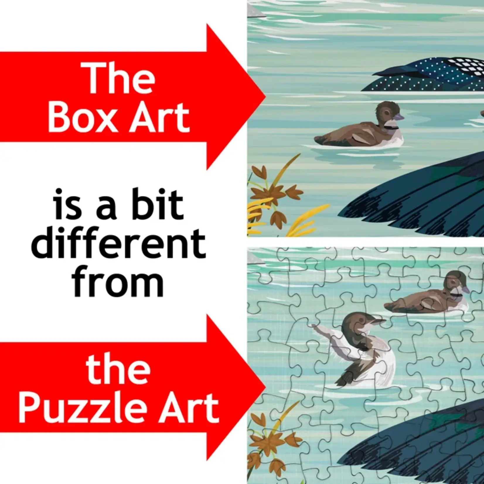 Puzzle Twist Loons on the Lake - 1000 Piece Puzzle