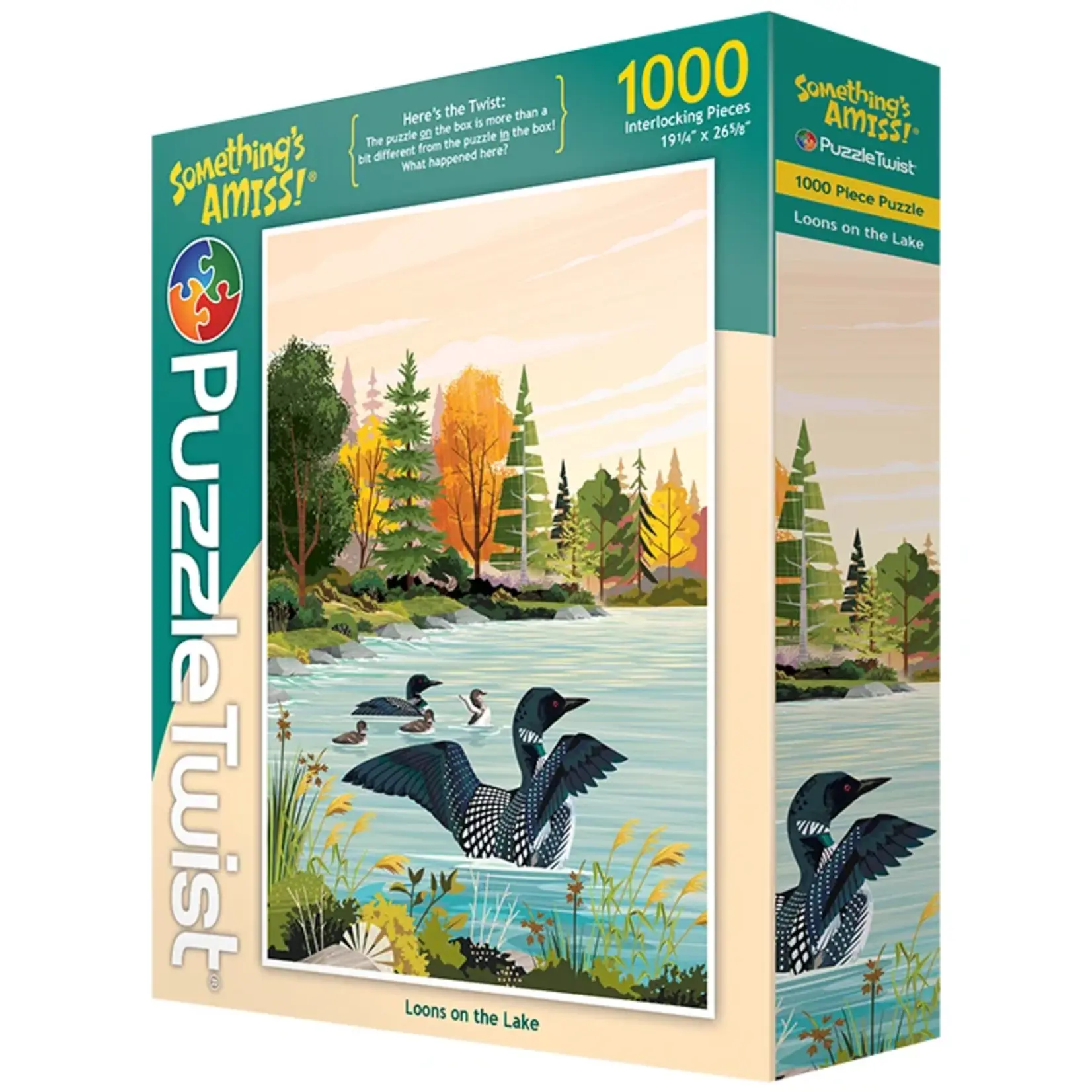 Puzzle Twist Loons on the Lake - 1000 Piece Puzzle