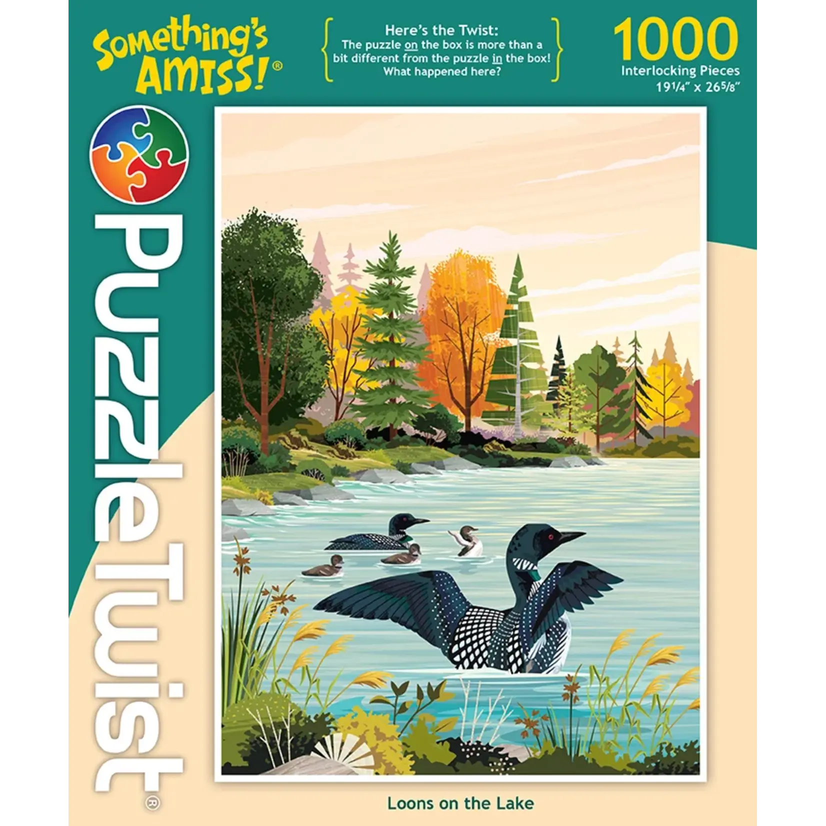 Puzzle Twist Loons on the Lake - 1000 Piece Puzzle