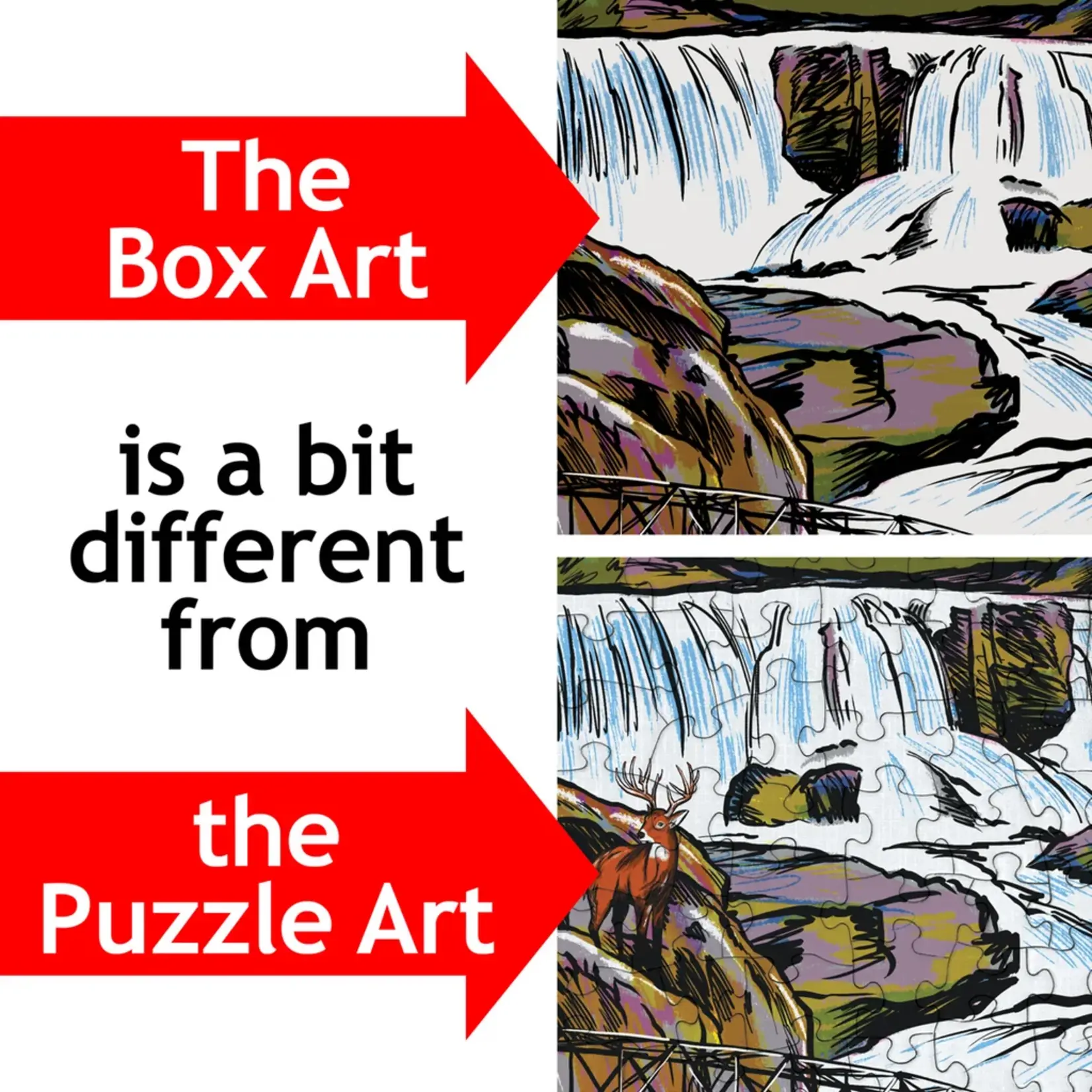 Puzzle Twist Along the Lake - 1000 Piece Puzzle