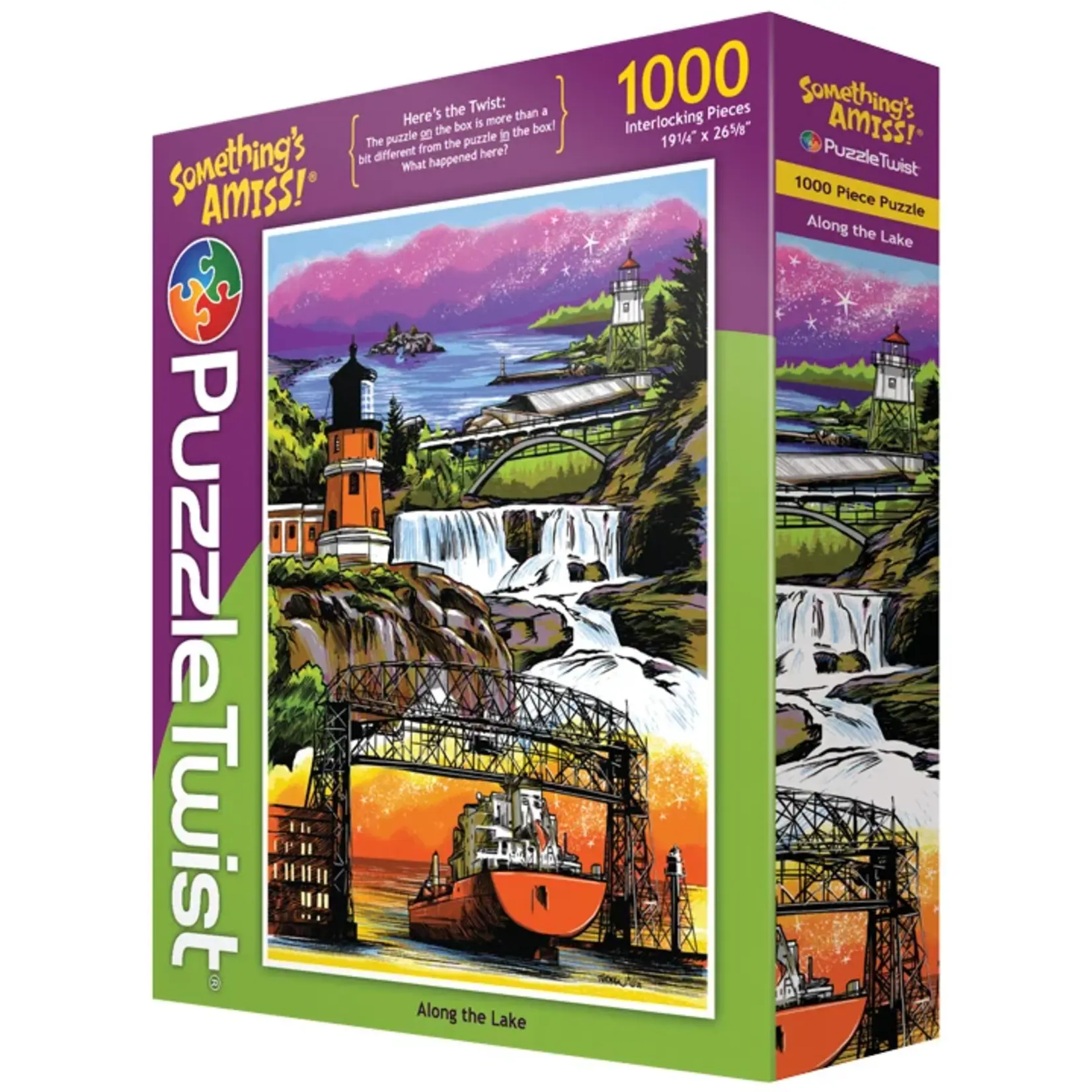 Puzzle Twist Along the Lake - 1000 Piece Puzzle