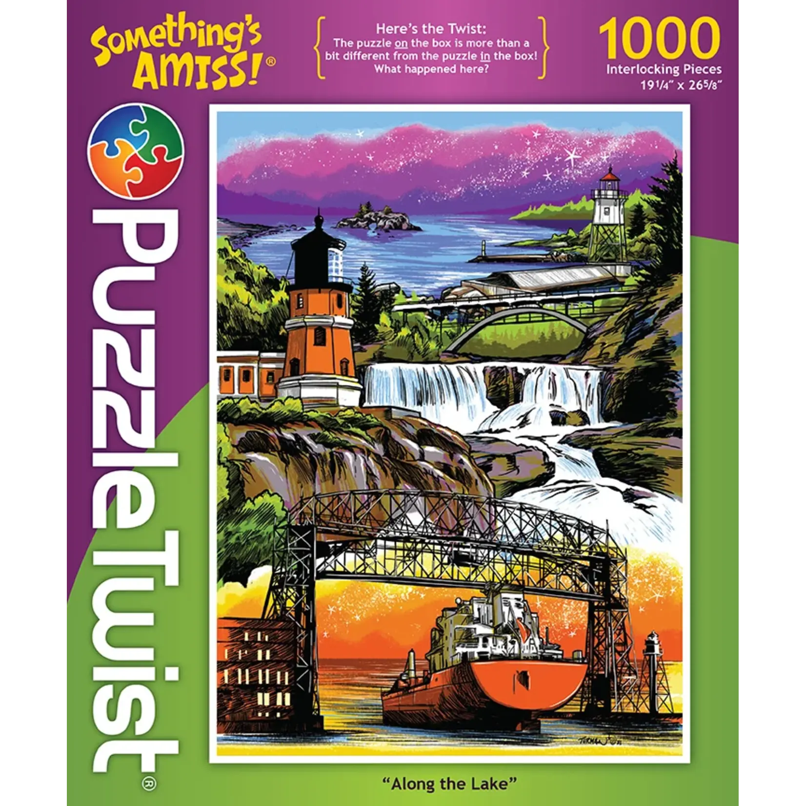 Puzzle Twist Along the Lake - 1000 Piece Puzzle