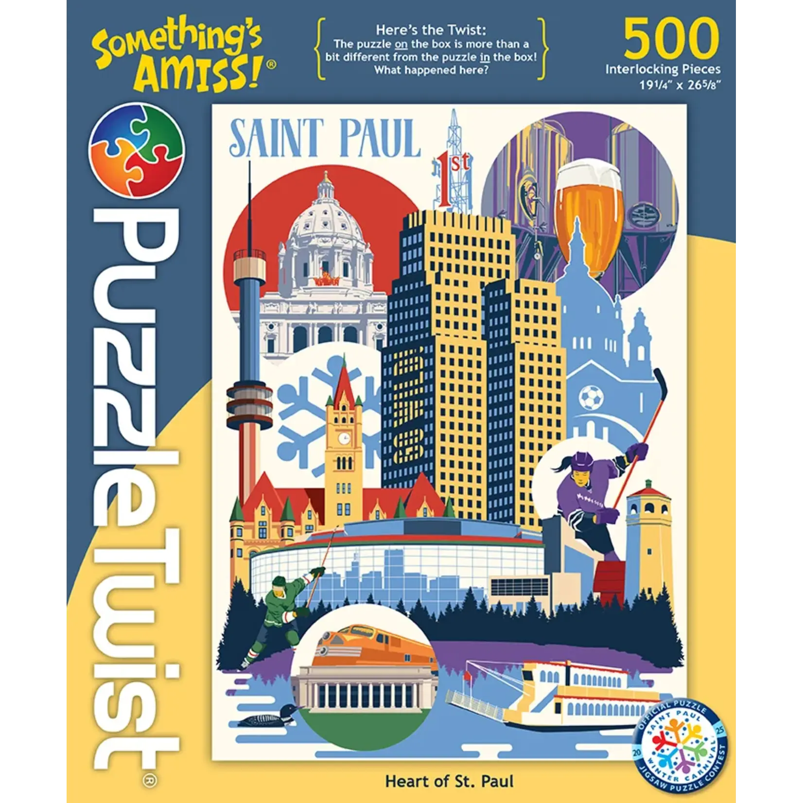 Puzzle Twist Heart of St. Paul - 500 Piece Puzzle