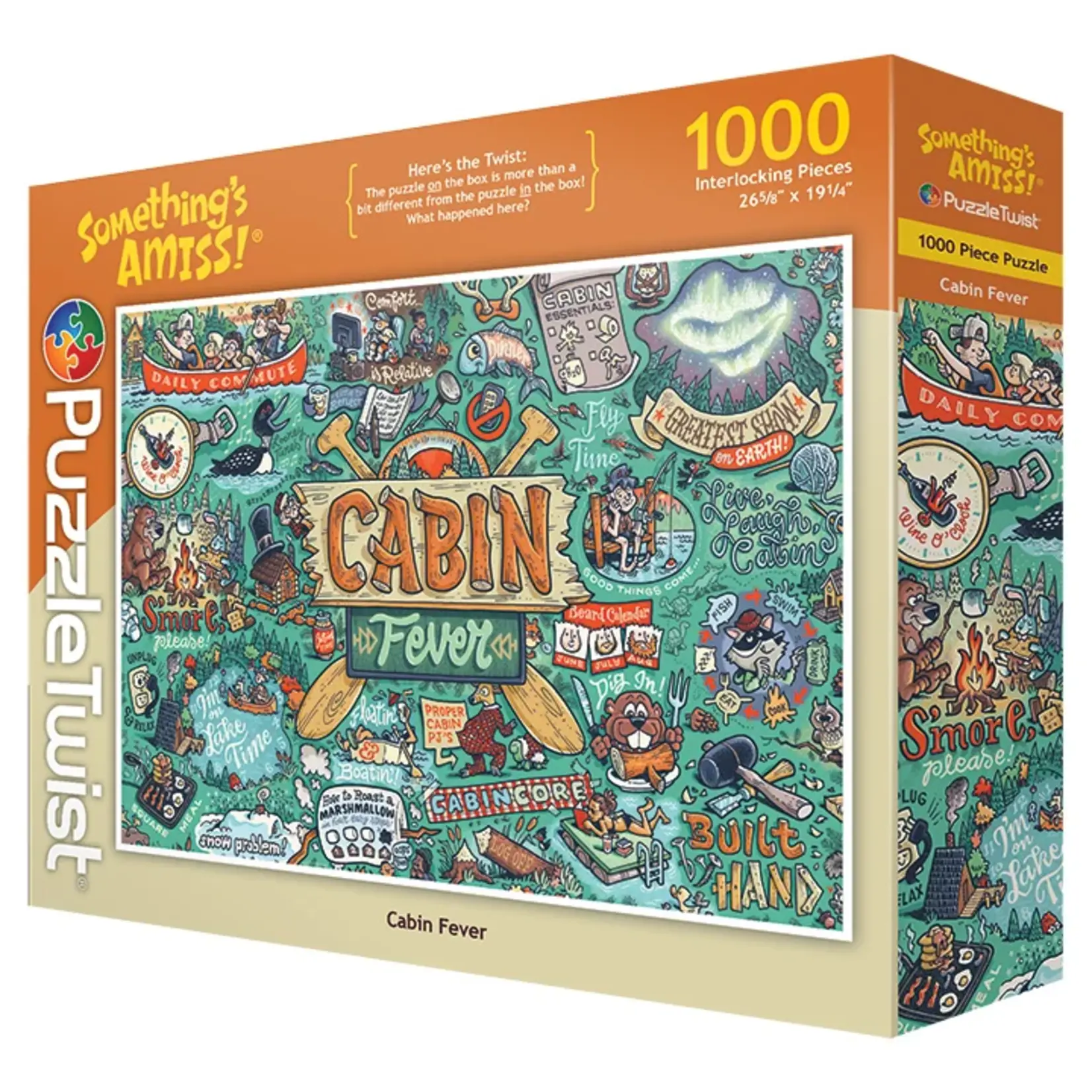 Puzzle Twist Cabin Fever - 1000 Piece Puzzle