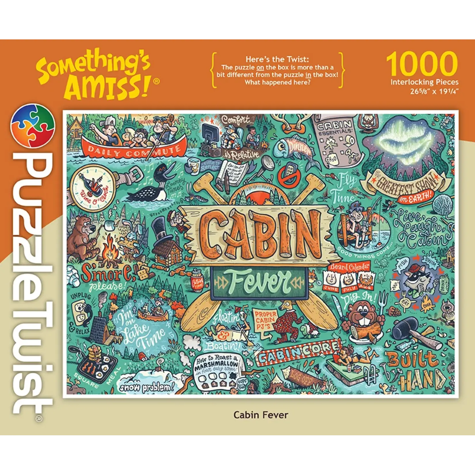 Puzzle Twist Cabin Fever - 1000 Piece Puzzle