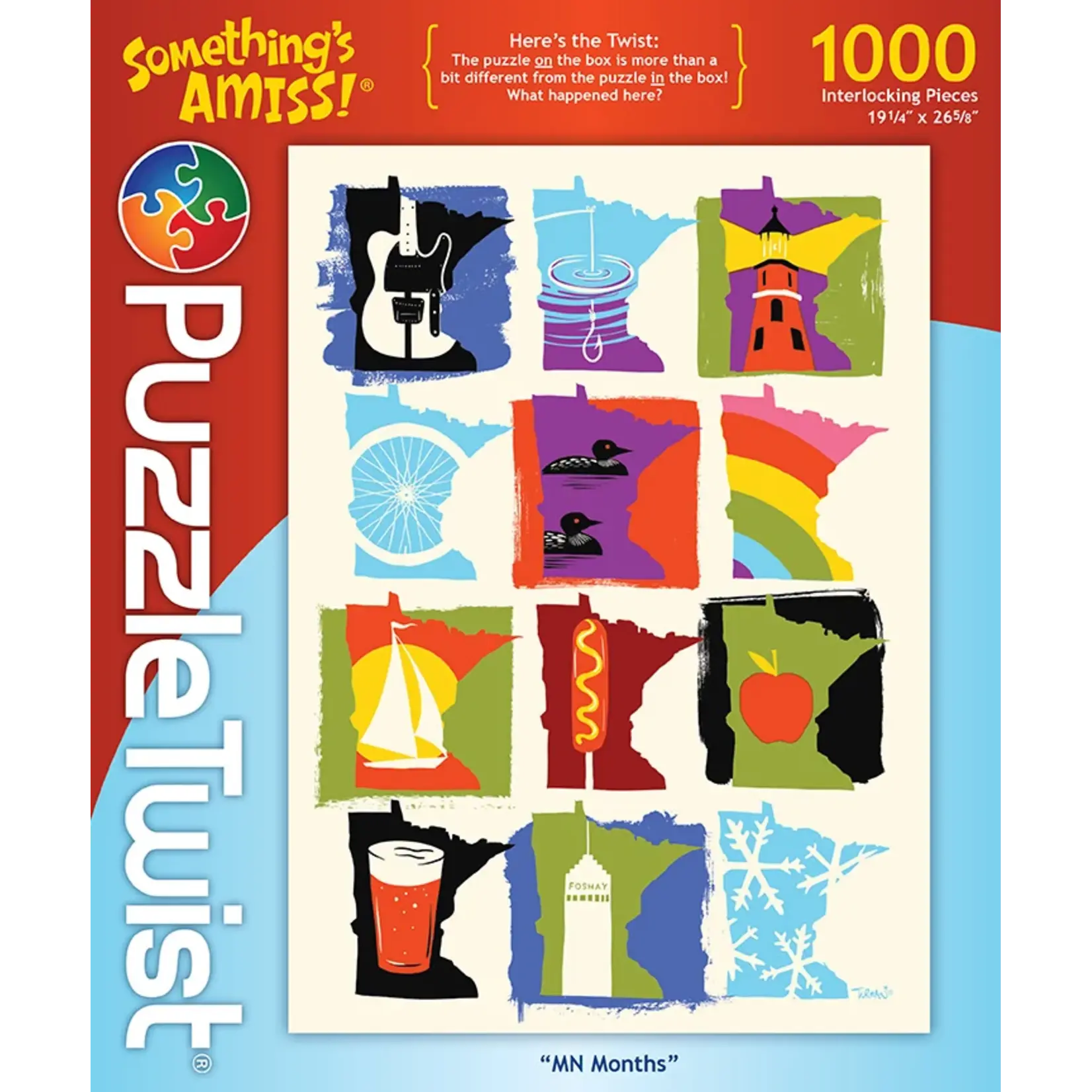 Puzzle Twist MN Months - 1000 Piece Puzzle