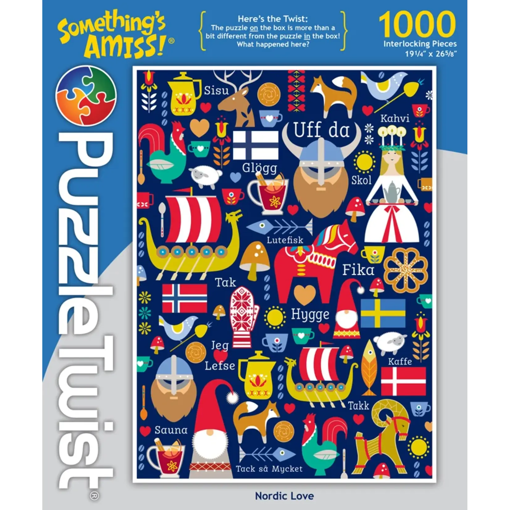 Puzzle Twist Nordic Love - 1000 Piece Puzzle