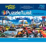 Puzzle Twist Roadside Americana - 750 Piece Panoramic Puzzle