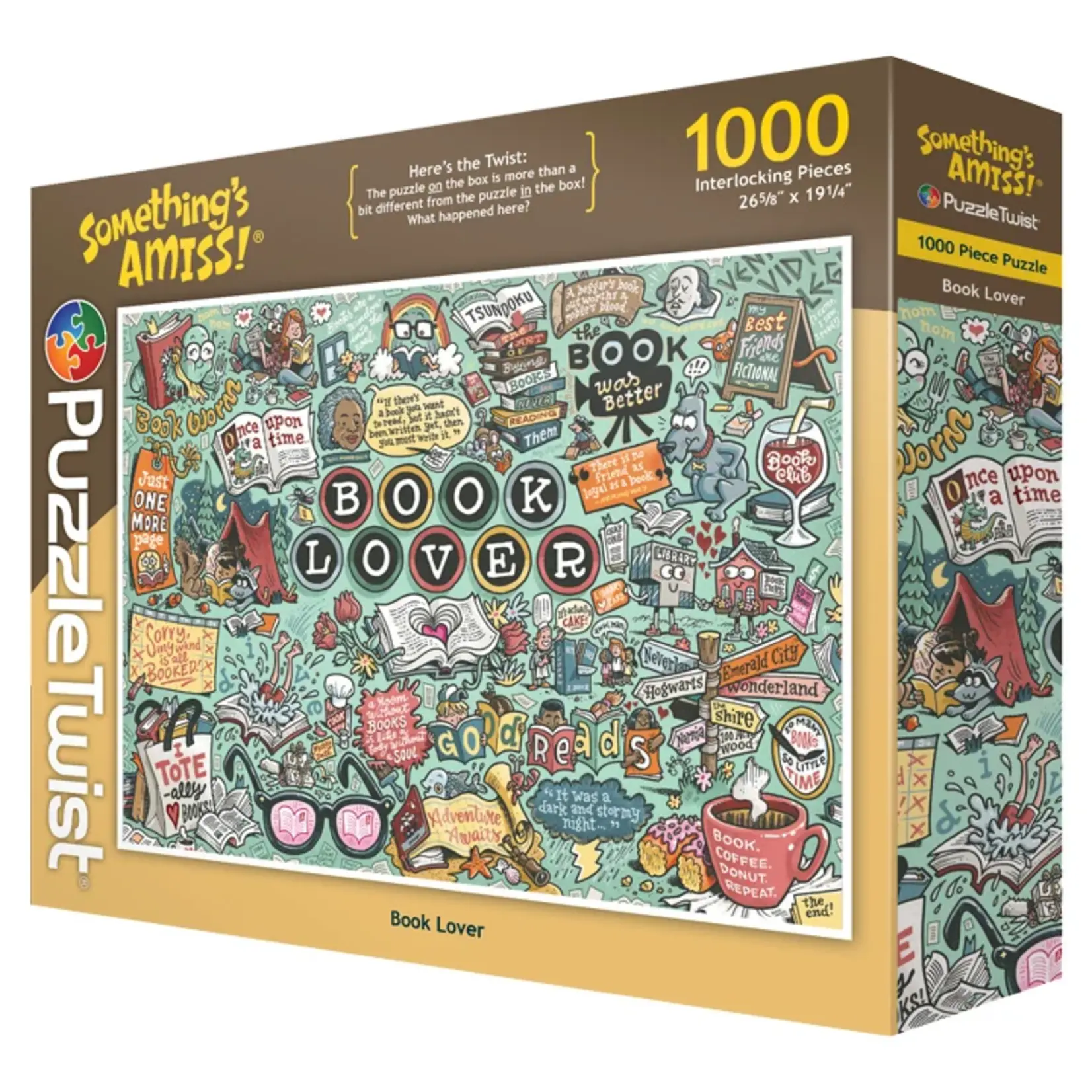 Puzzle Twist Book Lover - 1000 Piece Puzzle