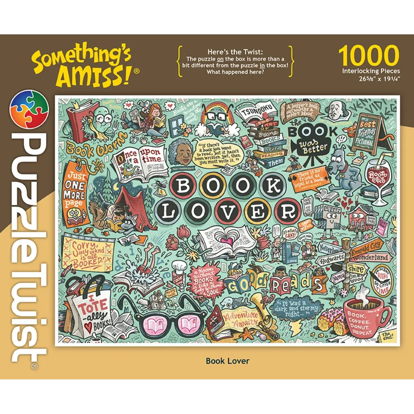 Puzzle Twist Book Lover - 1000 Piece Puzzle