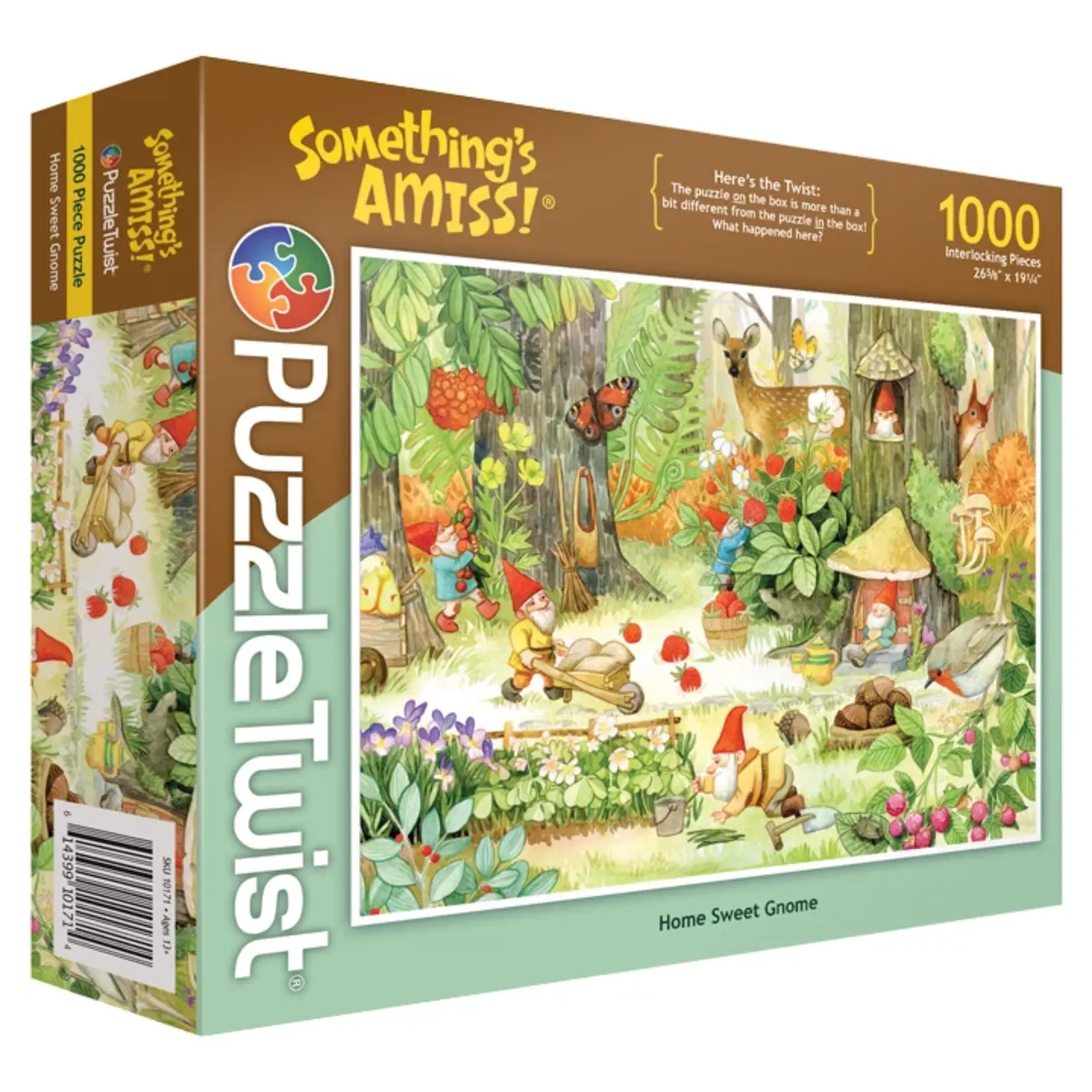 Puzzle Twist Home Sweet Gnome - 1000 Piece Puzzle