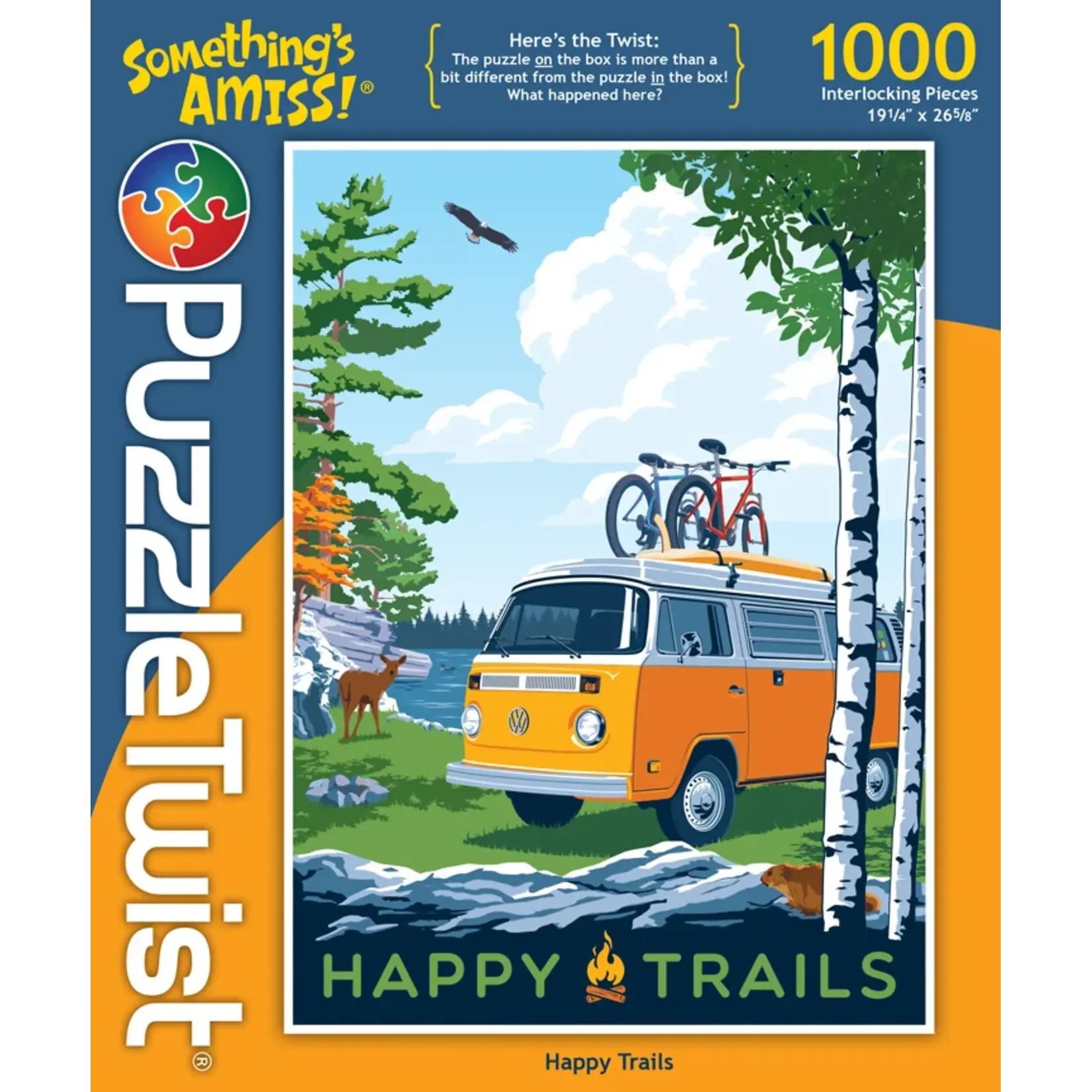 Puzzle Twist Happy Trails - 1000 Piece Puzzle