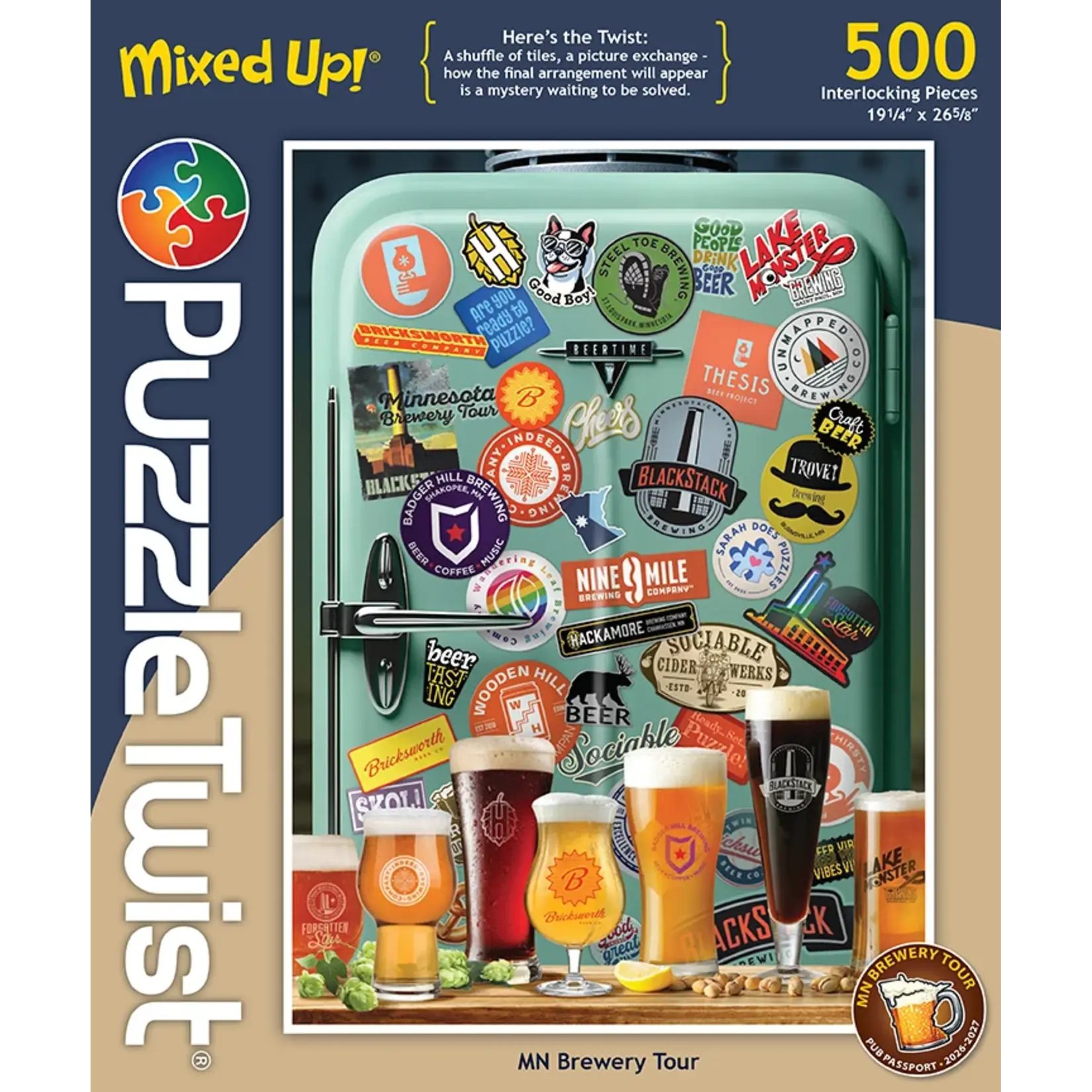 Puzzle Twist MN Brewery Tour - 500 Piece Puzzle