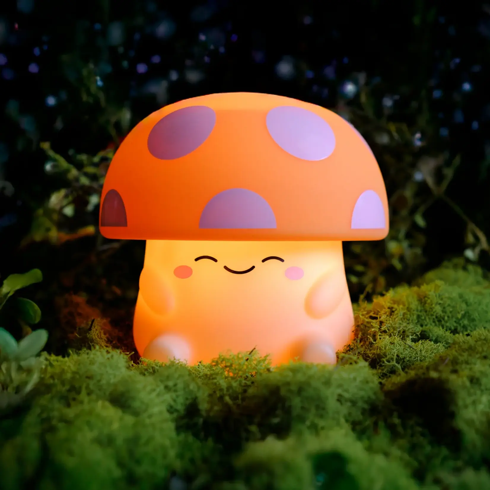 World Of Mushi Squishy Mushroom Light: Orange