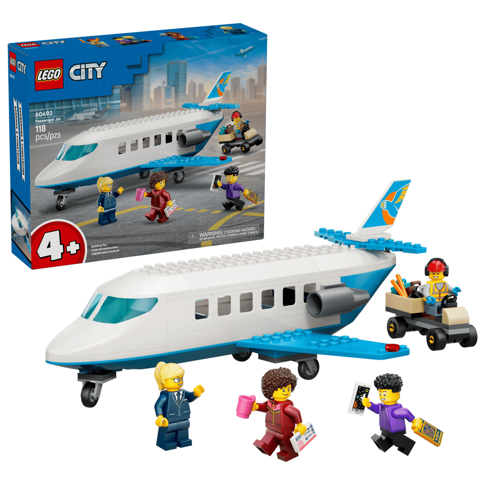 LEGO® 60492 - Passenger Jet City Building Set